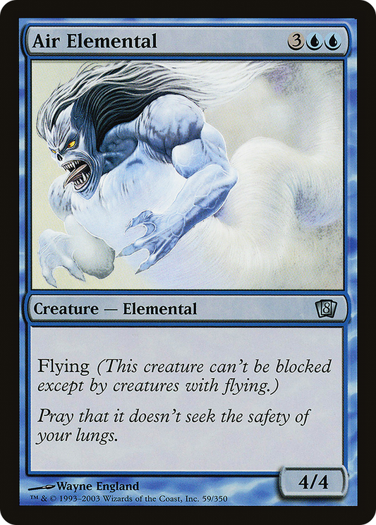 Air Elemental (59★) Foil - Eighth Edition