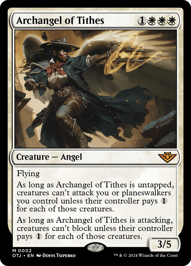 Archangel of Tithes (002) Foil - Outlaws of Thunder Junction