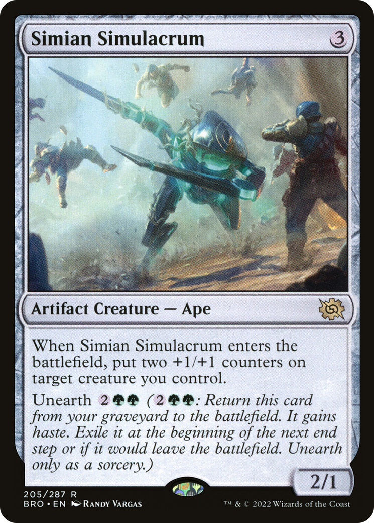 Simian Simulacrum (205) Foil - The Brothers' War