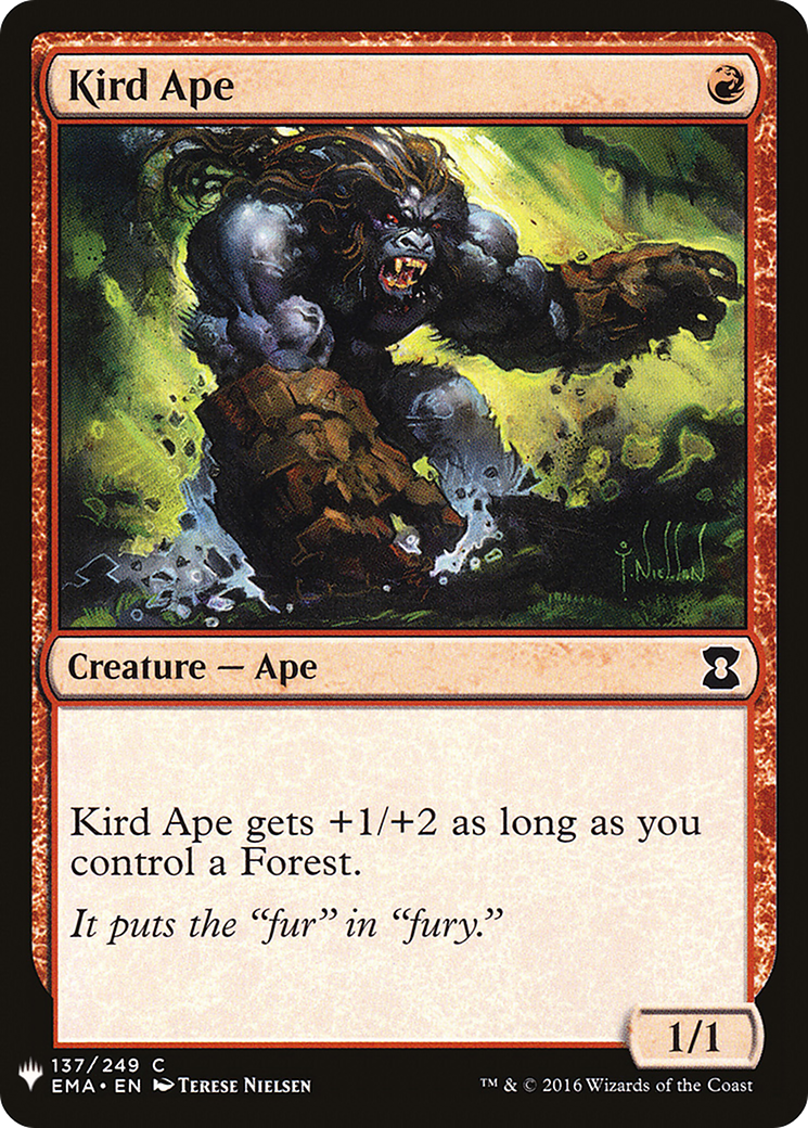 Kird Ape (EMA-137) - The List