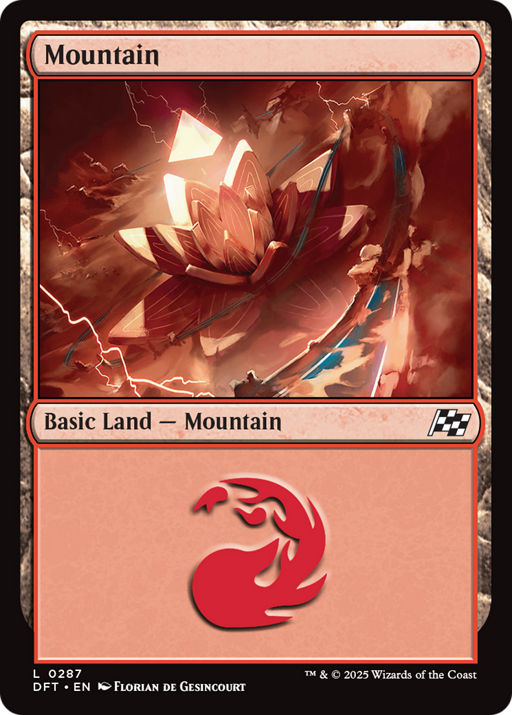 Mountain (0287) Foil (287) - Aetherdrift