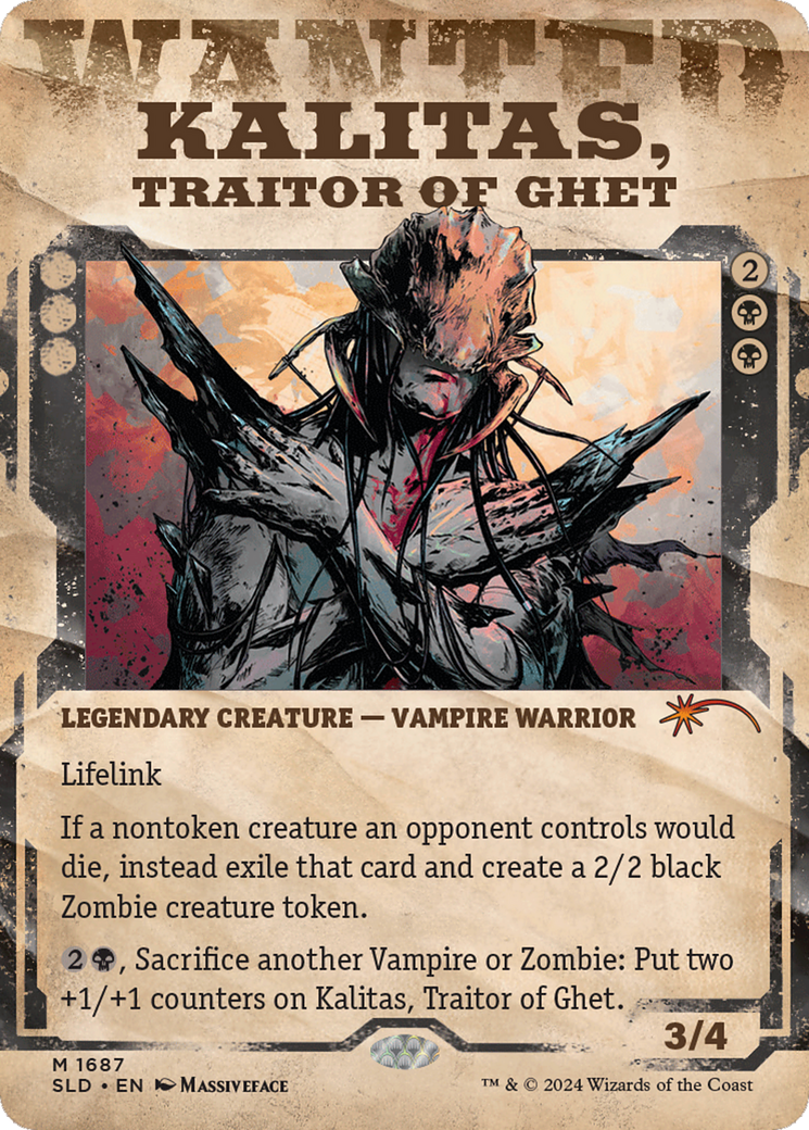 Kalitas, Traitor of Ghet (Showcase) (1687) Foil - Secret Lair Drop