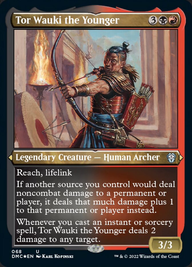 Tor Wauki the Younger (068) Etched - Dominaria United Commander