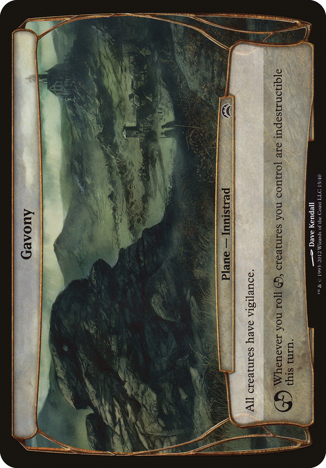 Gavony (Planechase 2012) (015) - Planechase 2012 Planes