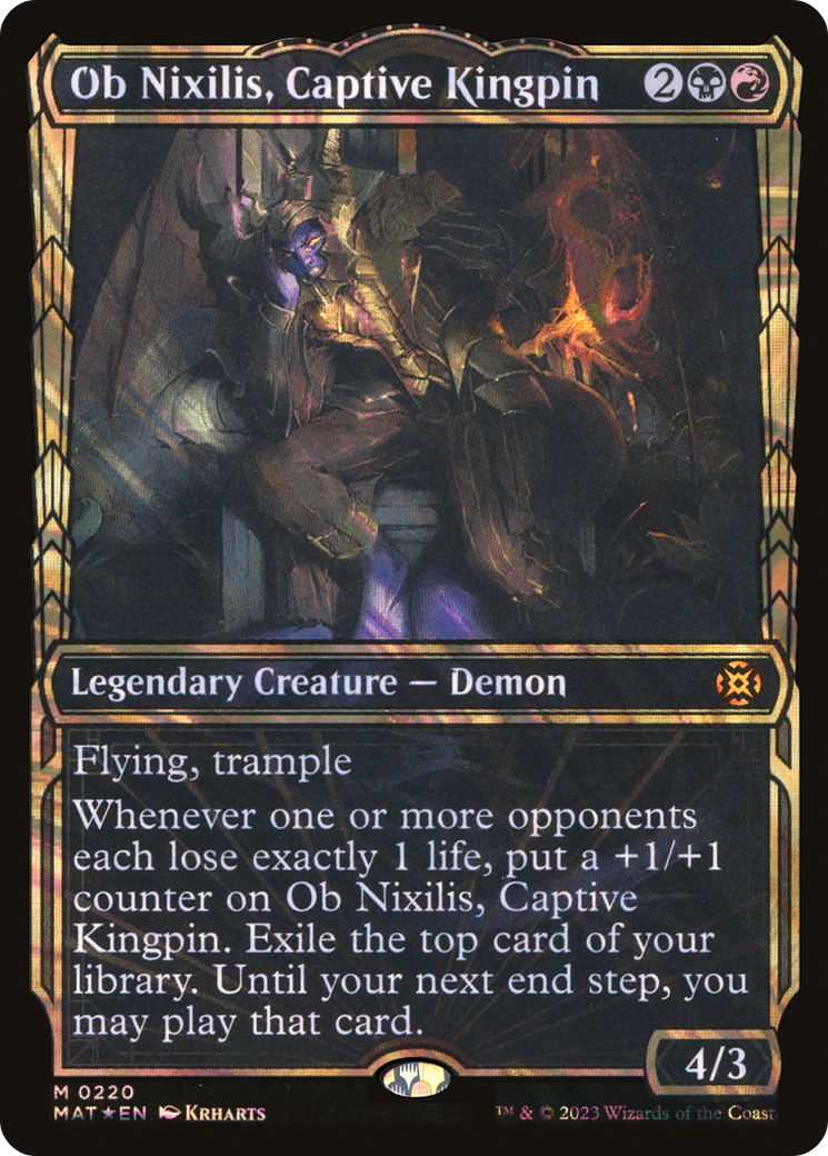 Ob Nixilis, Captive Kingpin (Showcase) (220) Foil - March of the Machine: The Aftermath
