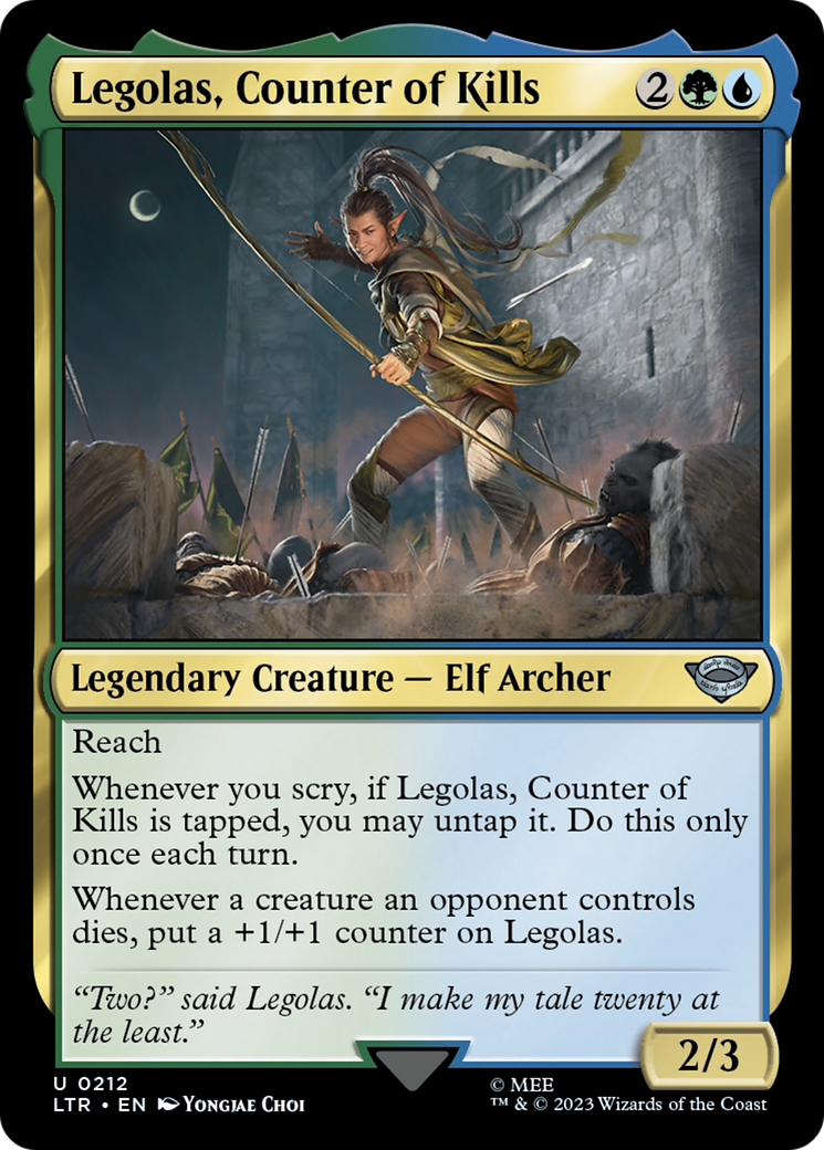 Legolas, Counter of Kills (212) Foil - The Lord of the Rings: Tales of Middle-earth