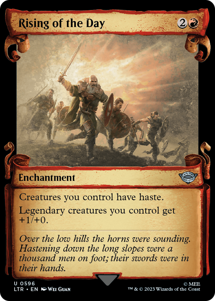 Rising of the Day (Showcase Scrolls) (Showcase) (596) - The Lord of the Rings: Tales of Middle-earth