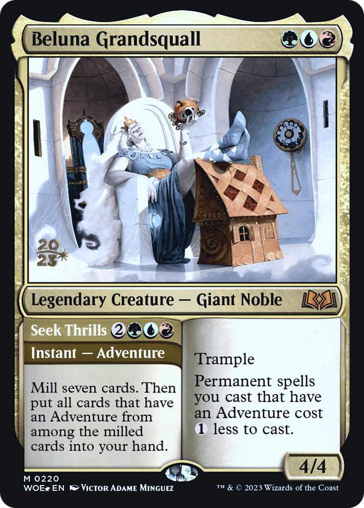 Beluna Grandsquall (220) Foil - Wilds of Eldraine Promos