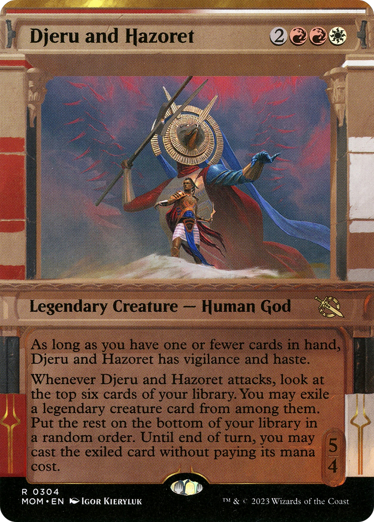 Djeru and Hazoret (Showcase) (304) Foil - March of the Machine