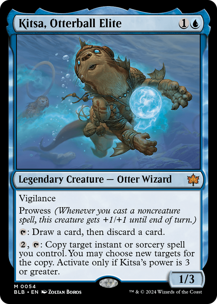 Kitsa, Otterball Elite (054) Foil - Bloomburrow