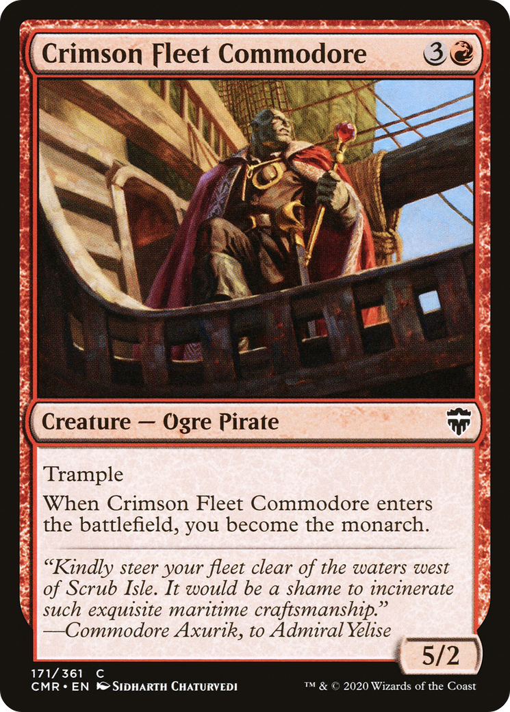 Crimson Fleet Commodore (171) Foil - Commander Legends