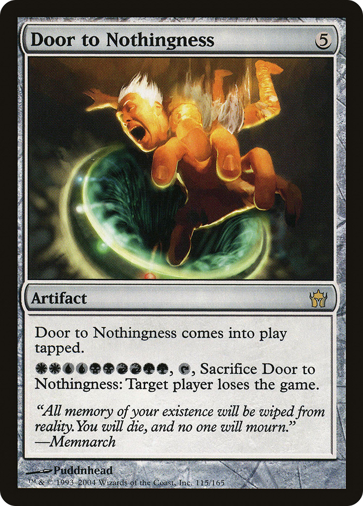 Door to Nothingness (115) Foil - Fifth Dawn