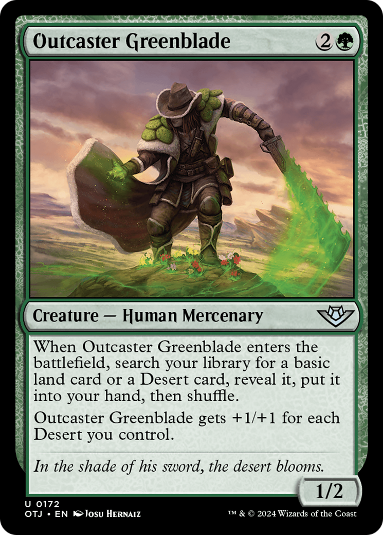 Outcaster Greenblade (172) Foil - Outlaws of Thunder Junction