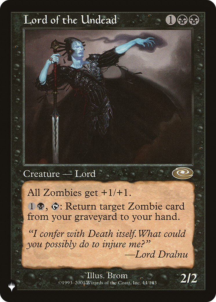 Lord of the Undead (Retro) (PLS-44) - The List