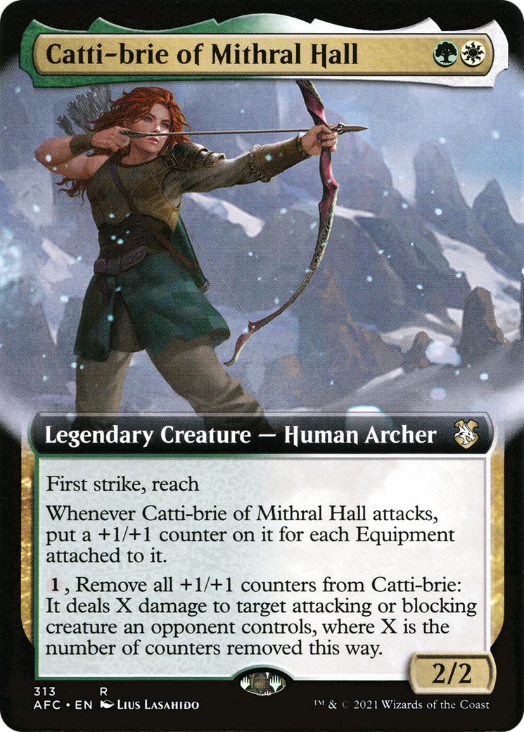 Catti-brie of Mithral Hall (Extended Art) (313) - Forgotten Realms Commander