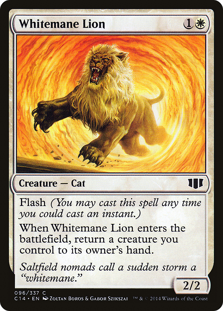 Whitemane Lion (096) - Commander 2014