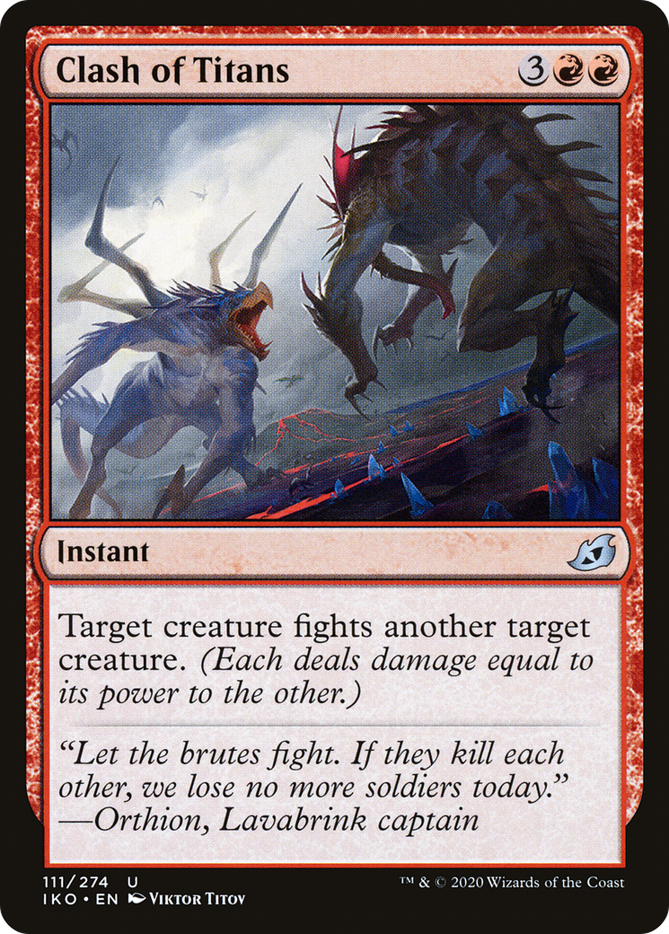 Clash of Titans (111) Foil - Ikoria: Lair of Behemoths