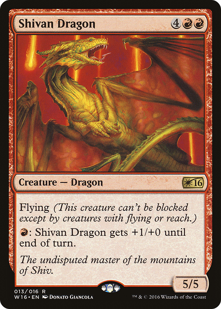 Shivan Dragon (013) - Welcome Deck 2016