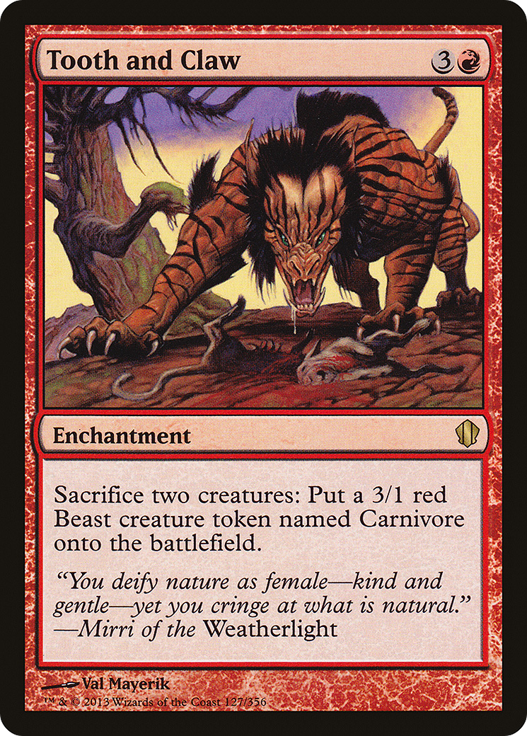 Tooth and Claw (127) - Commander 2013