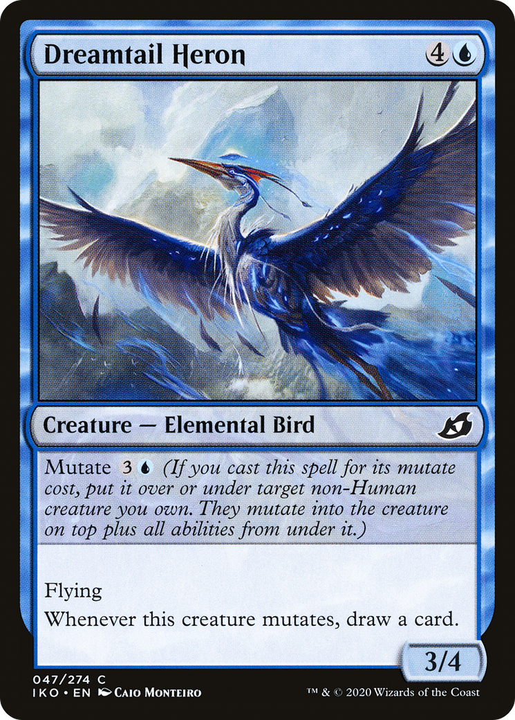 Dreamtail Heron (047) Foil - Ikoria: Lair of Behemoths