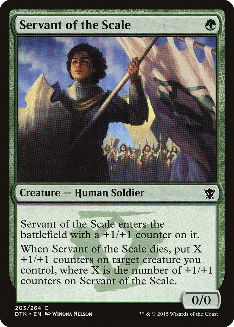 Servant of the Scale (203) Foil - Dragons of Tarkir