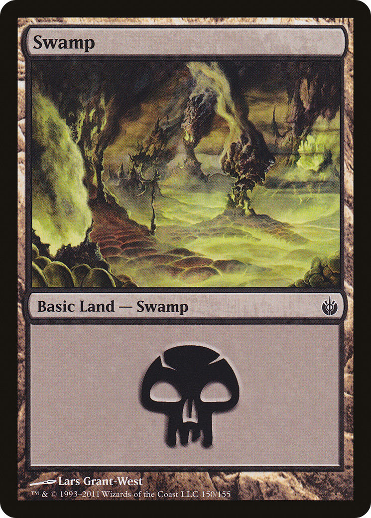 Swamp (150) Foil - Mirrodin Besieged