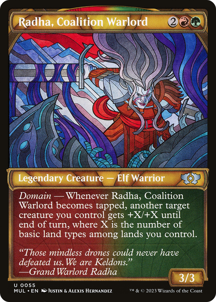 Radha, Coalition Warlord (055) Foil - Multiverse Legends