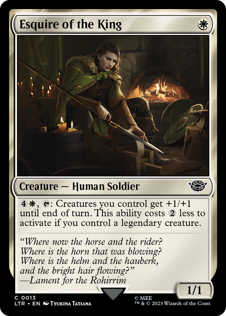 Esquire of the King (013) Foil - The Lord of the Rings: Tales of Middle-earth