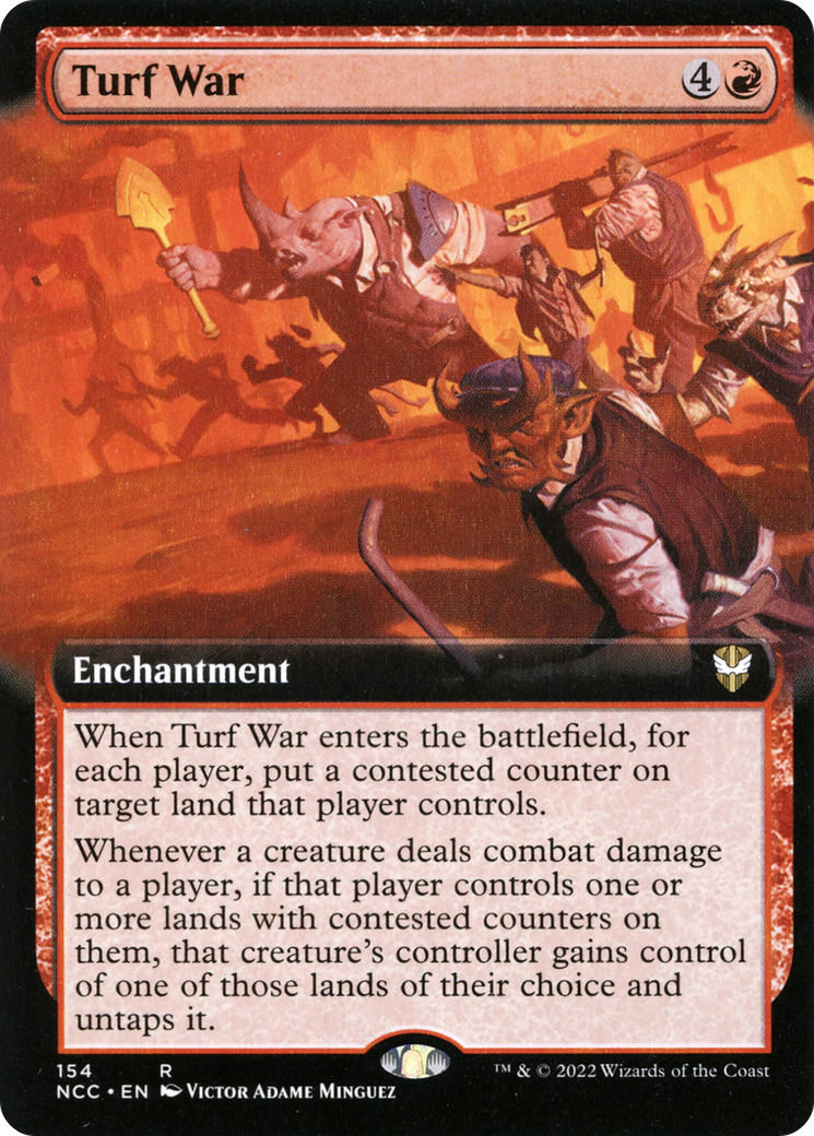 Turf War (Extended Art) (154) - New Capenna Commander