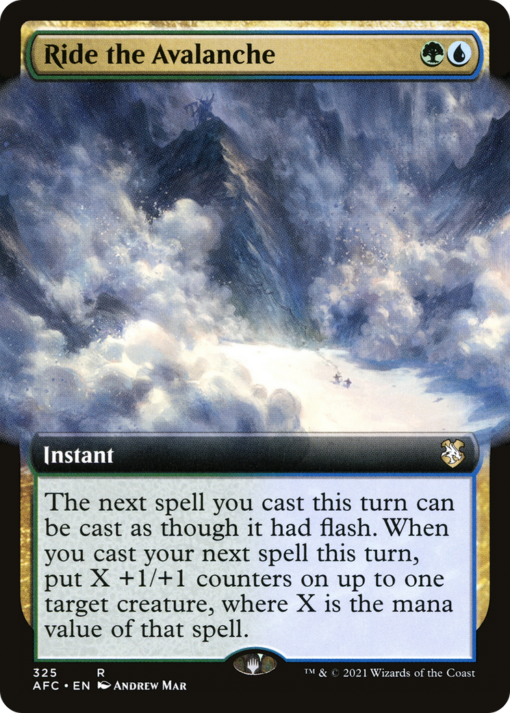 Ride the Avalanche (Extended Art) (325) - Forgotten Realms Commander