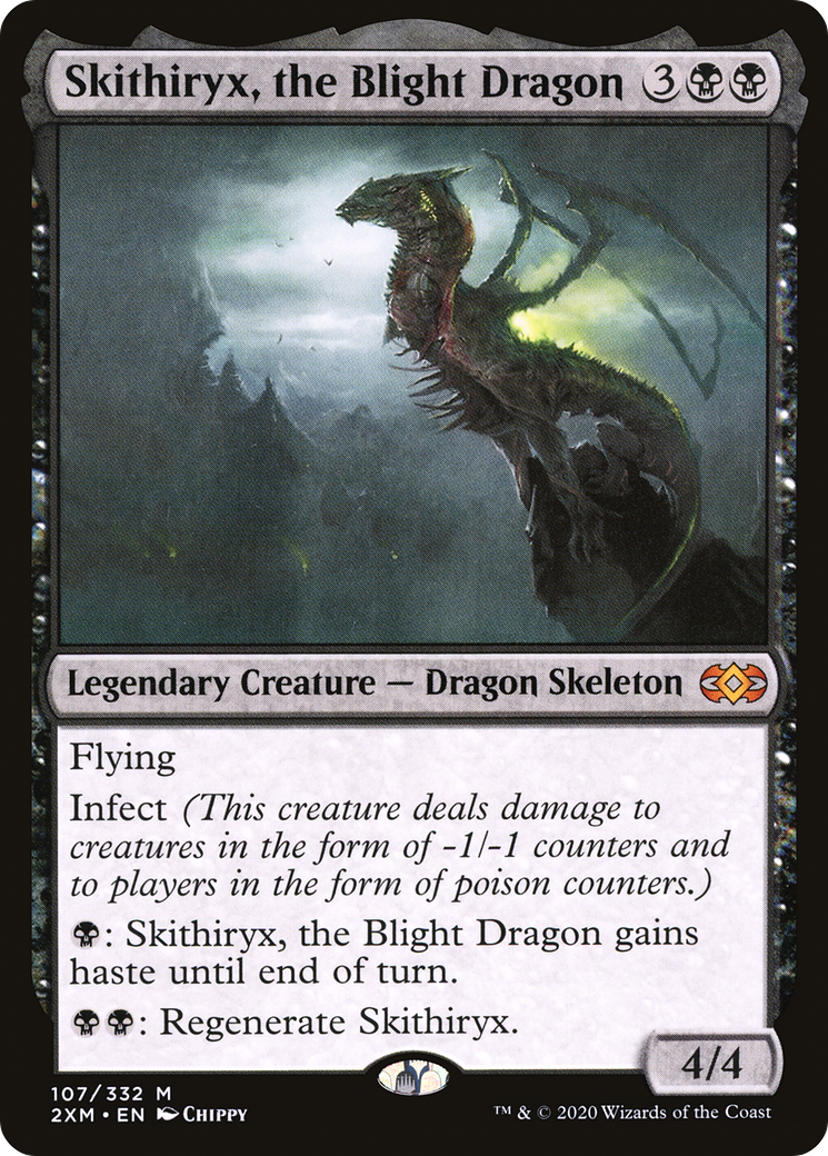Skithiryx, the Blight Dragon (107) - Double Masters