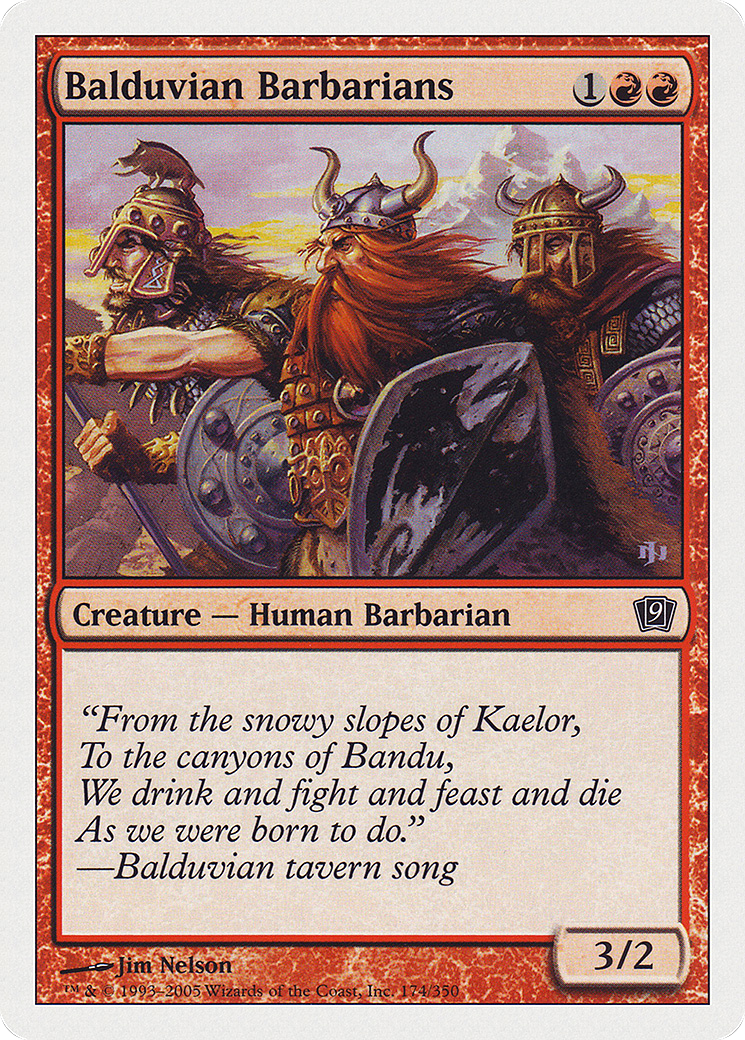 Balduvian Barbarians (174) Foil - Ninth Edition