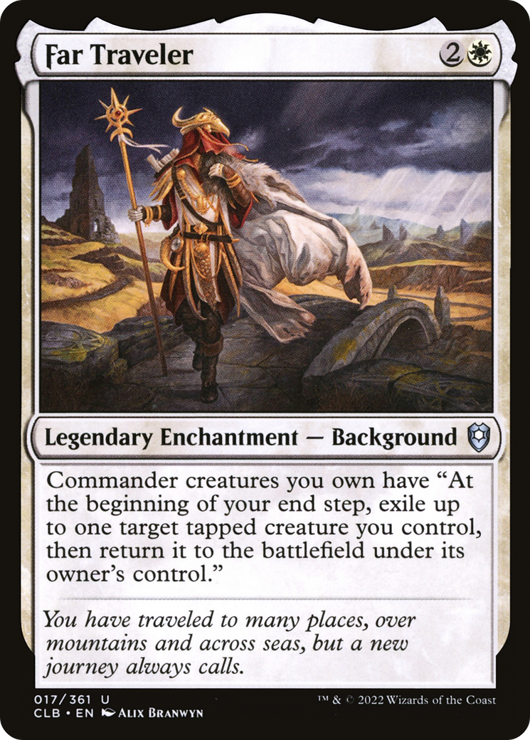 Far Traveler (017) Foil - Commander Legends: Battle for Baldur's Gate