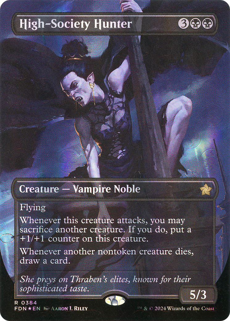 High-Society Hunter(Borderless) Foil (384)