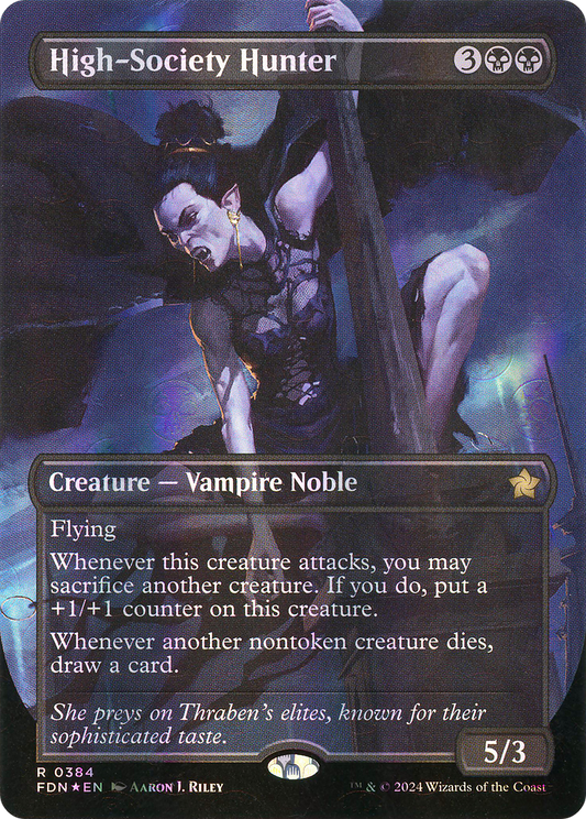 High-Society Hunter(Borderless) Foil (384)