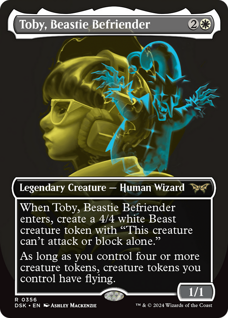 Toby, Beastie Befriender (Showcase) (356) Foil - Duskmourn: House of Horror