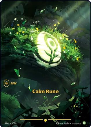 Calm Rune (Alternate Art) (R02a) Foil - Unleashed