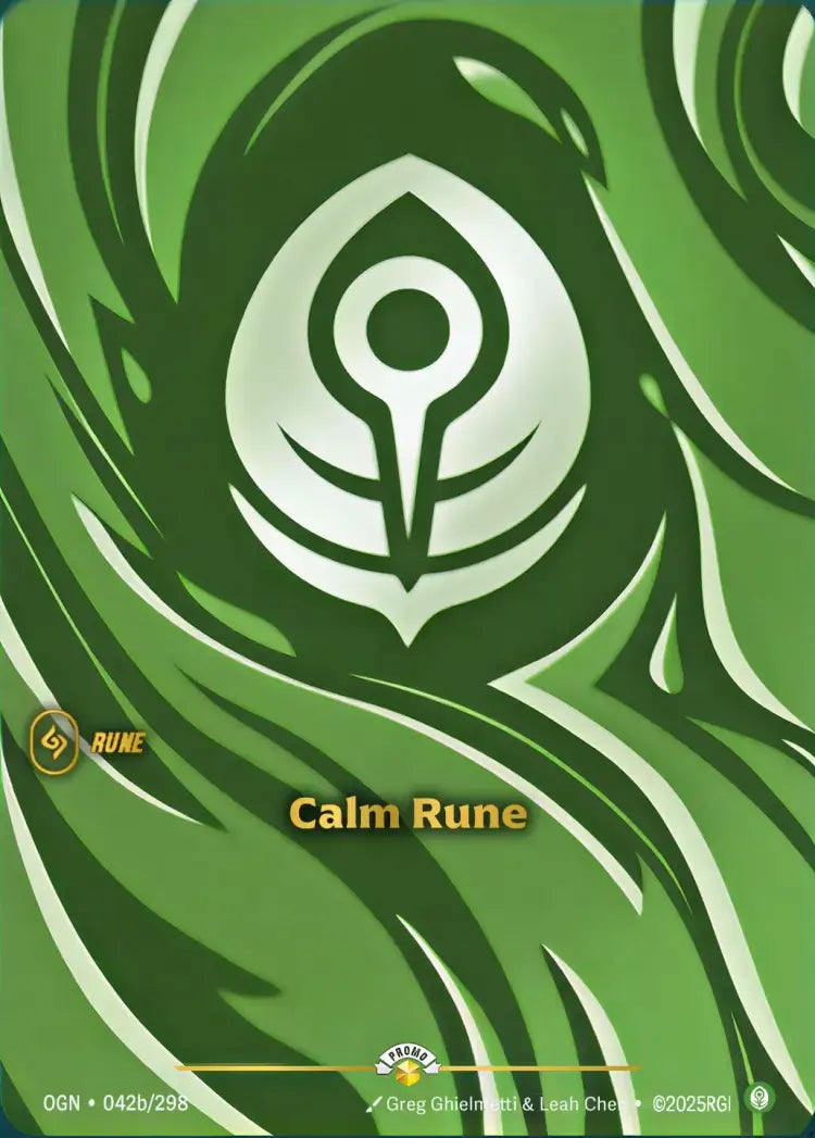 Calm Rune (OGN) (042b) Foil - Riftbound Promotional Cards