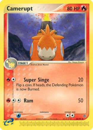 Camerupt (24) Reverse Holofoil - Dragon