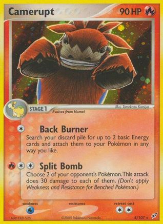 Camerupt (4) Holofoil - Deoxys