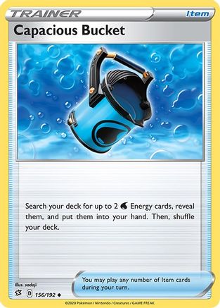 Capacious Bucket (156) Reverse Holofoil - Rebel Clash