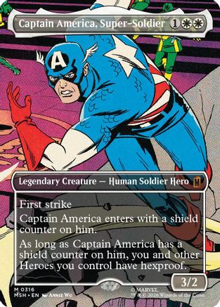 Captain America, Super-Soldier (Borderless) (316) Foil - Marvel Super Heroes