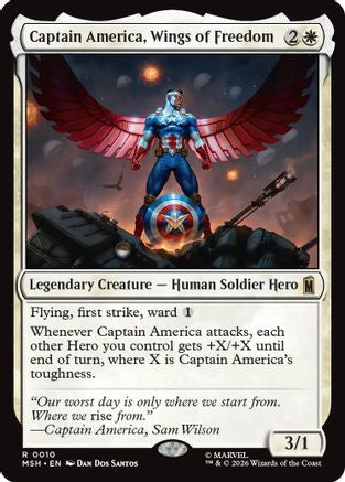 Captain America, Wings of Freedom (010) Foil - Marvel Super Heroes