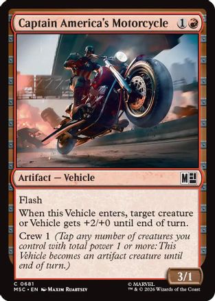 Captain America's Motorcycle (681) - Commander: Marvel Super Heroes