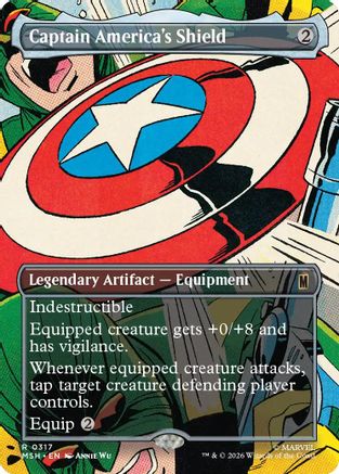Captain America's Shield (Borderless) (317) Foil - Marvel Super Heroes