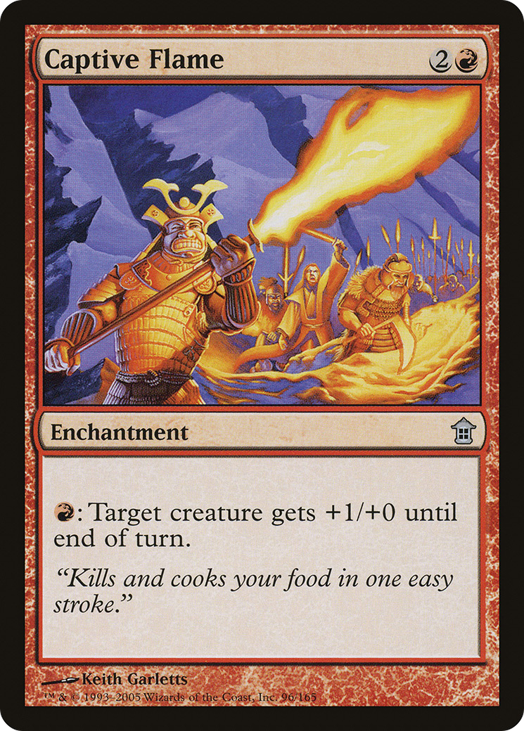 Captive Flame (096) Foil - Saviors of Kamigawa