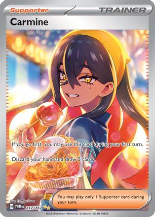 Carmine (Alternate Full Art) (217) Holofoil - Twilight Masquerade