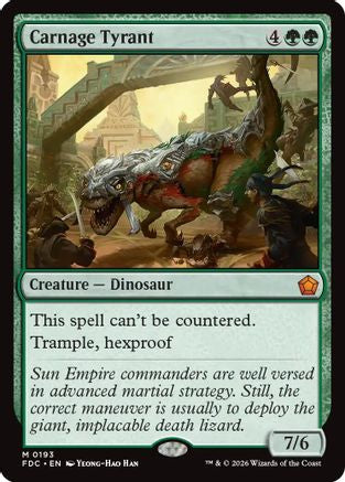 Carnage Tyrant (193) - Commander: Foundations