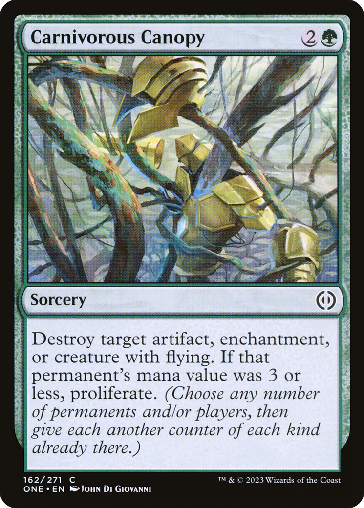 Carnivorous Canopy (162) - Phyrexia: All Will Be One Foil