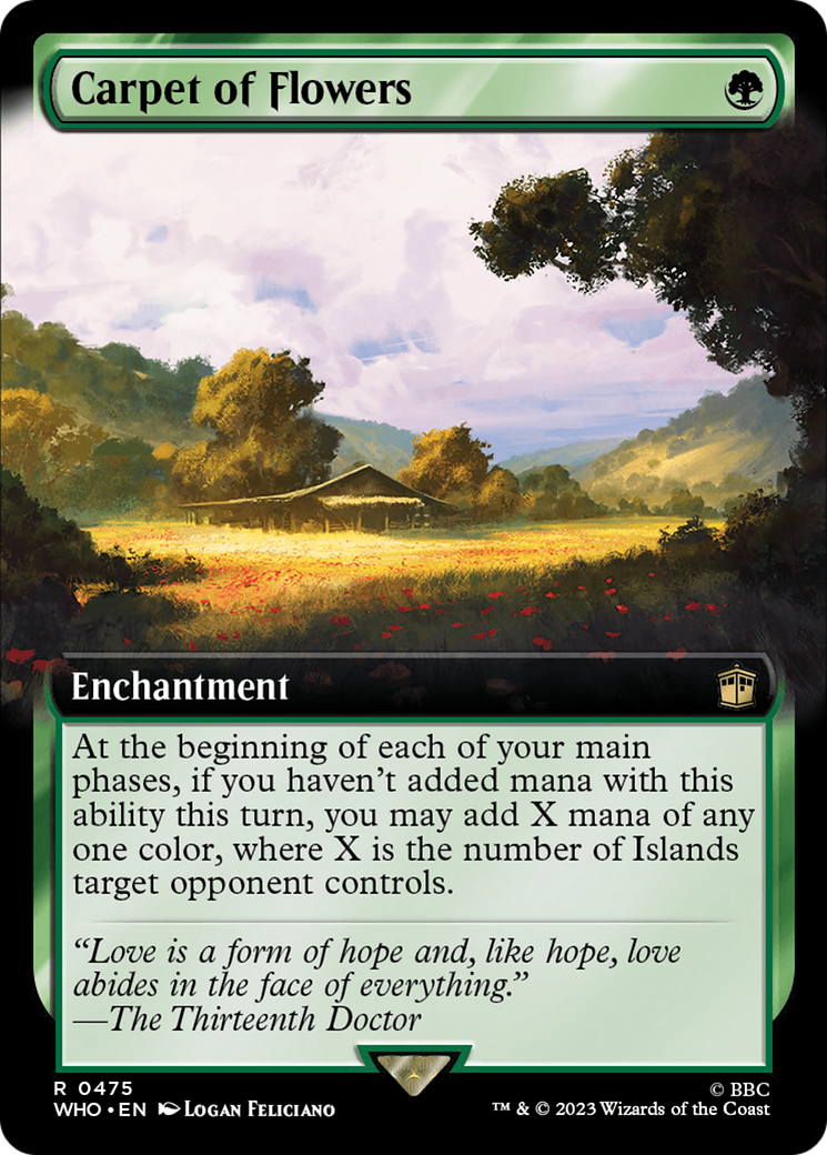 Carpet of Flowers (Extended Art) (475) Foil - Doctor Who